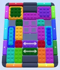Color Block Jam level 148 / 536 / 986 / 1659: screenshot of the board