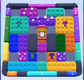 Color Block Jam level 87 / 409 / 875 / 1481: screenshot of the board