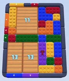 Color Block Jam level 86: screenshot of the board