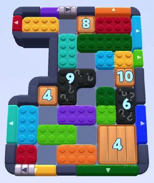 Color Block Jam level 1236 / 1238 / 1231 / 2136: screenshot of the board