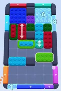 Color Block Jam level: screenshot of the board