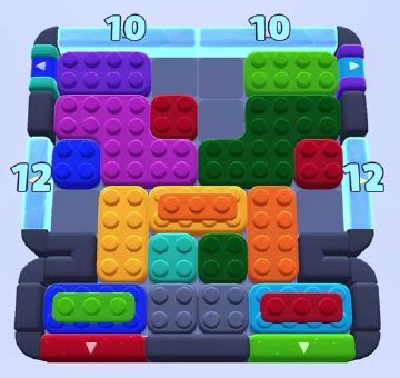 Color Block Jam level 1109 / 1112: screenshot of the board