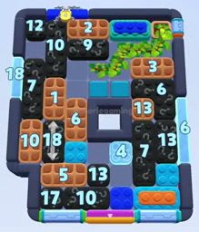 Color Block Jam level: screenshot of the board