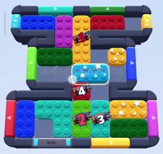 Color Block Jam level 752: screenshot of the board