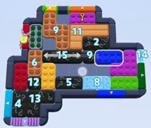 Color Block Jam level: screenshot of the board