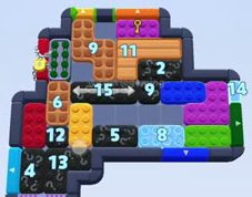 Color Block Jam level 1591 / 2502: screenshot of the board