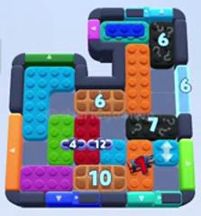 Color Block Jam level 1054 / 1955: screenshot of the board