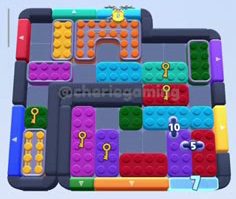 Color Block Jam level 828 / 1728: screenshot of the board