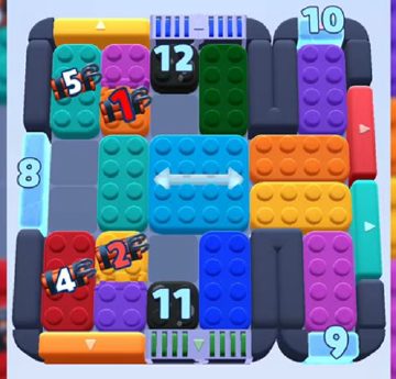 Color Block Jam level 785 / 786: screenshot of the board