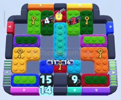 Color Block Jam level 766: screenshot of the board
