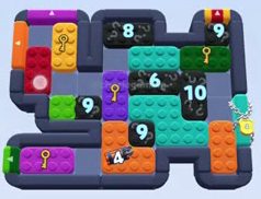 Color Block Jam level: screenshot of the board