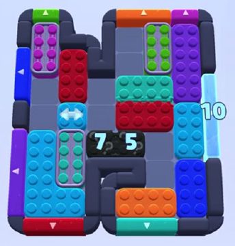 Color Block Jam level 1015 / 1014 / 1922: screenshot of the board