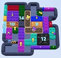Color Block Jam level 1670 / 1678 / 2660: screenshot of the board