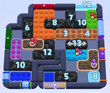 Color Block Jam level 1499 / 1501 / 1503 / 2413: screenshot of the board