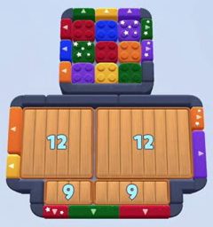 Color Block Jam level: screenshot of the board