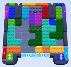 Color Block Jam level: screenshot of the board