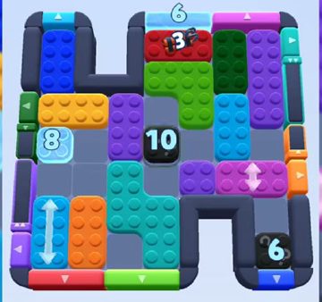 Color Block Jam level 880 / 1783: screenshot of the board