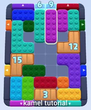 Color Block Jam level 303 / 475 / 691 / 1141: screenshot of the board