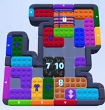 Color Block Jam level 1198 / 1196 / 1720: screenshot of the board