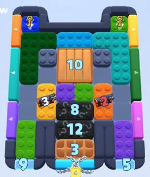 Color Block Jam level 1066 / 1969: screenshot of the board