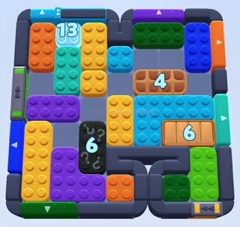 Color Block Jam level 1362 / 1366 / 1363 / 1391 / 2299: screenshot of the board
