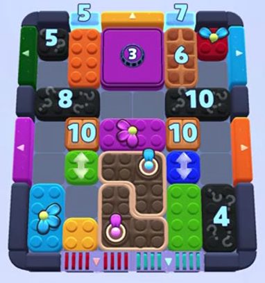 Color Block Jam level 1436 / 1420 / 1423 / 1441 / 2350: screenshot of the board
