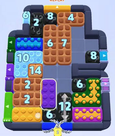 Color Block Jam level 1507 / 1509 / 2419: screenshot of the board