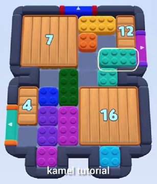 Color Block Jam level 422 / 816 / 1316 / 1751: screenshot of the board