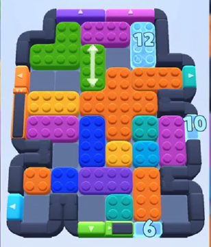 Color Block Jam level 624 / 1549: screenshot of the board