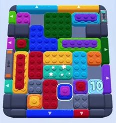 Color Block Jam level 1656 / 1681 / 2646: screenshot of the board