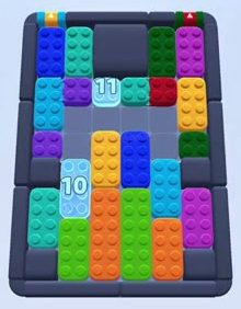 Color Block Jam level: screenshot of the board