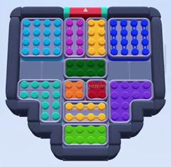 Color Block Jam level 812 / 813 / 1711: screenshot of the board