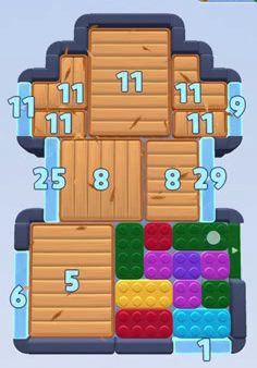 Color Block Jam level: screenshot of the board