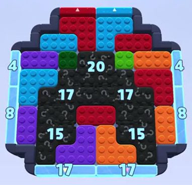 Color Block Jam level 1611 / 1615 / 1670 / 2602: screenshot of the board