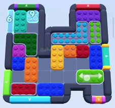 Color Block Jam level 858 / 1758: screenshot of the board