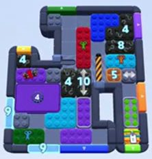 Color Block Jam level: screenshot of the board