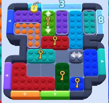 Color Block Jam level 814 / 1713: screenshot of the board