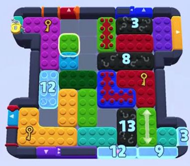 Color Block Jam level 1514 / 1524: screenshot of the board