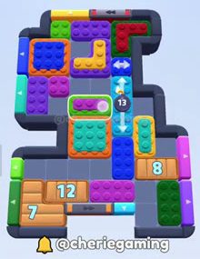 Color Block Jam level: screenshot of the board