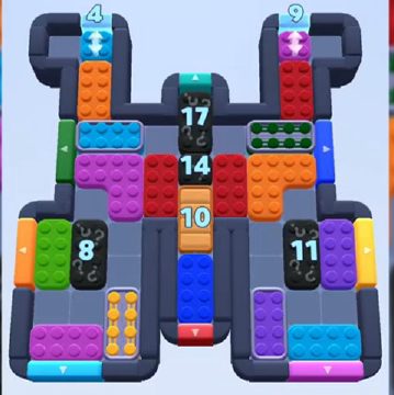 Color Block Jam level 865 / 1763: screenshot of the board
