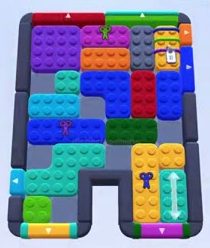 Color Block Jam level 1189 / 1187: screenshot of the board