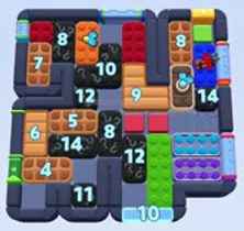 Color Block Jam level 1517 / 2427: screenshot of the board