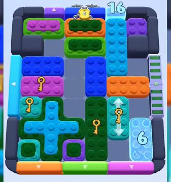 Color Block Jam level 536 / 537 / 1213 / 1430: screenshot of the board