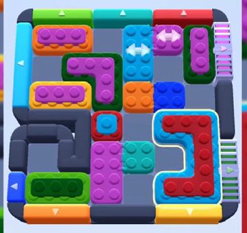 Color Block Jam level 819 / 1719: screenshot of the board
