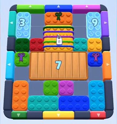 Color Block Jam level 362 / 756 / 1200 / 2309: screenshot of the board