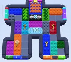 Color Block Jam level: screenshot of the board