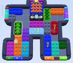 Color Block Jam level 1151: screenshot of the board