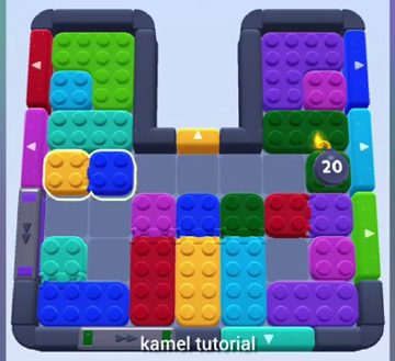 Color Block Jam level 386 / 780 / 1280: screenshot of the board