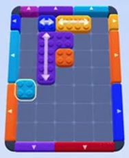 Color Block Jam level: screenshot of the board