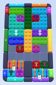 Color Block Jam level 113 / 501 / 951 / 1568: screenshot of the board